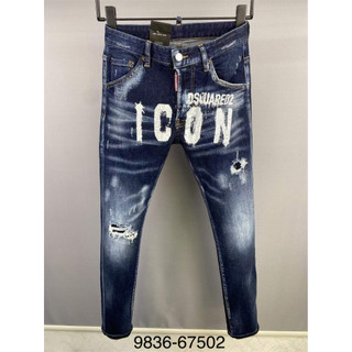 Quần bò nam icon xanh đậm logo chữ in likeauth cao cấp - Quần jeans nam xanh đậm icon likeauth