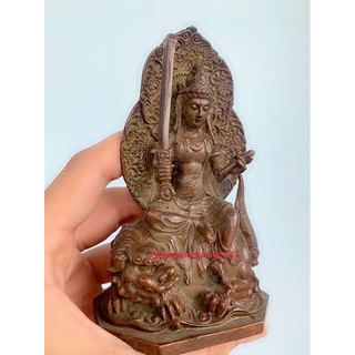 Tượng đồng Văn thù bồ tát ( 12 cm )