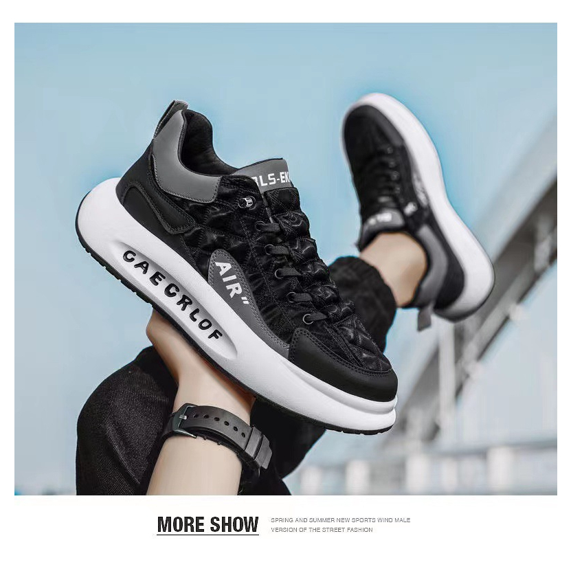 Giày Nam Sneaker, Sneaker Nam Hot Trend 2023 Giày Đế Bánh Mỳ Kiểu Dáng Thời Trang Cá Tính  - Giày QC