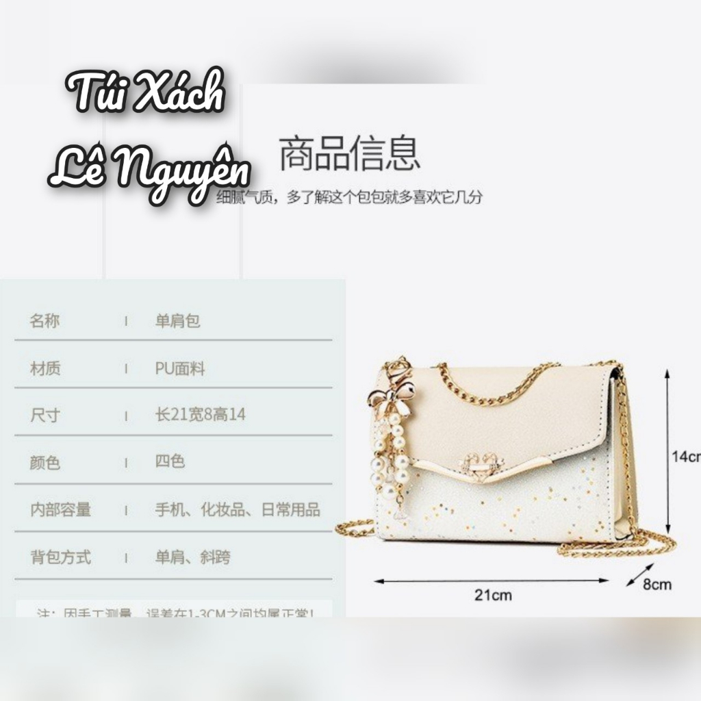 Túi Xách Nữ Đeo Chéo Đeo Vai Da Trơn Phong Cách Thời Trang NQWP  - K15