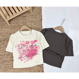 áo thun croptop khoét lưng