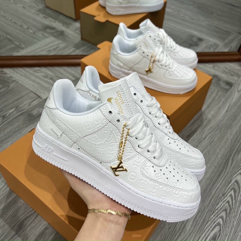 Giày _Nike Air Force 1 LV Nam Nữ, giày AF1 LV Grey,Brown or White Hot Trend 2023 Bản Cao Cấp Full Box Bill | BigBuy360 - bigbuy360.vn