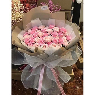 Bó hoa sáp 50 bông dành tạng người thân ( mẫu làm theo 50 bông ạ )