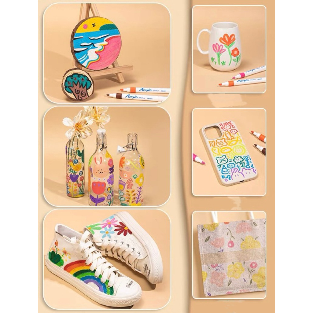 Màu acrylic pha sẵn  hãng Deli cho các bạn đam mê nghệ thuật