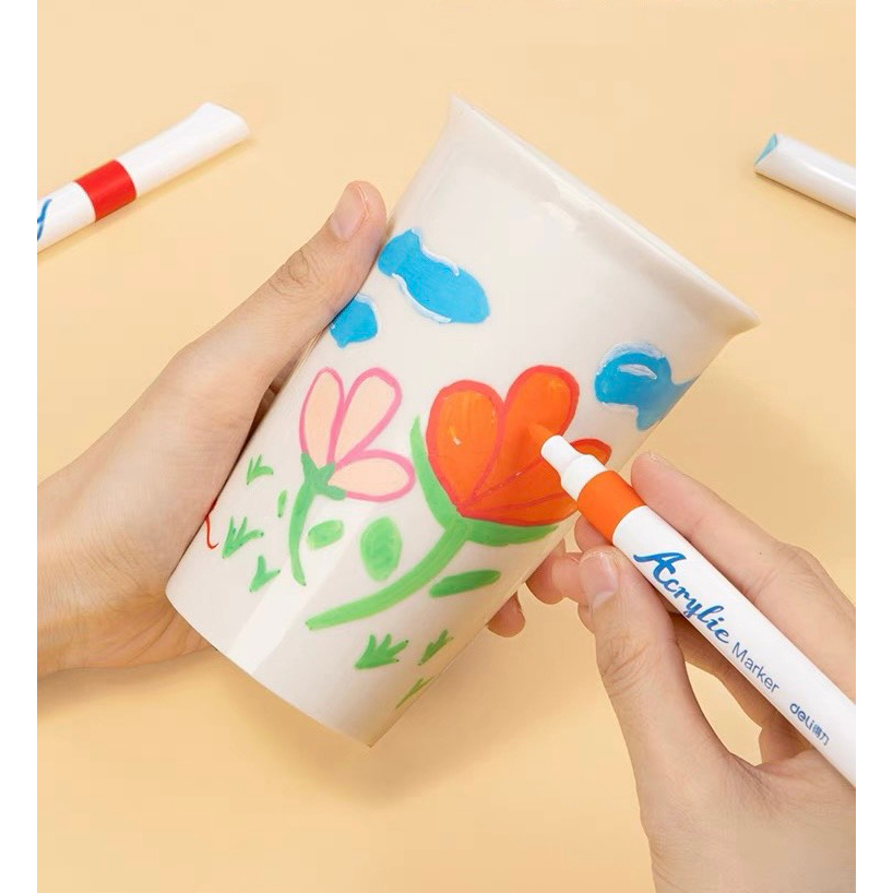 Màu acrylic pha sẵn  hãng Deli cho các bạn đam mê nghệ thuật