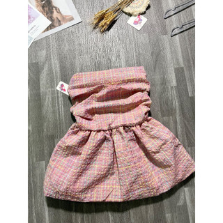 ÁO PEPLUM CUP KẺ SỌC HỒNG [TNT SHOP BIGSIZE 60KG 90KG]