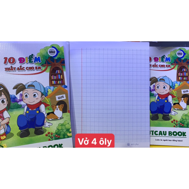 Vở bút cầu điểm 10 4ôly/5ôly- dlg 100 g/m2 ± 2