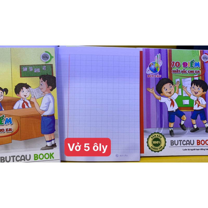 Vở bút cầu điểm 10 4ôly/5ôly- dlg 100 g/m2 ± 2
