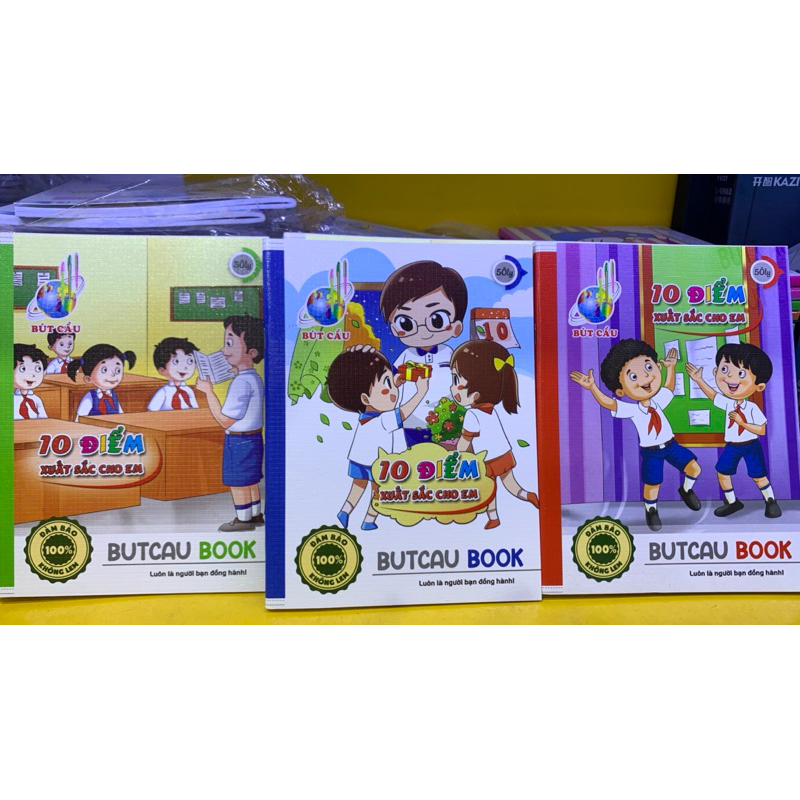 Vở bút cầu điểm 10 4ôly/5ôly- dlg 100 g/m2 ± 2