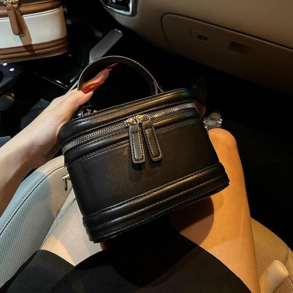 Túi xách nữ túi cốp đeo chéo da trơn sang chảnh