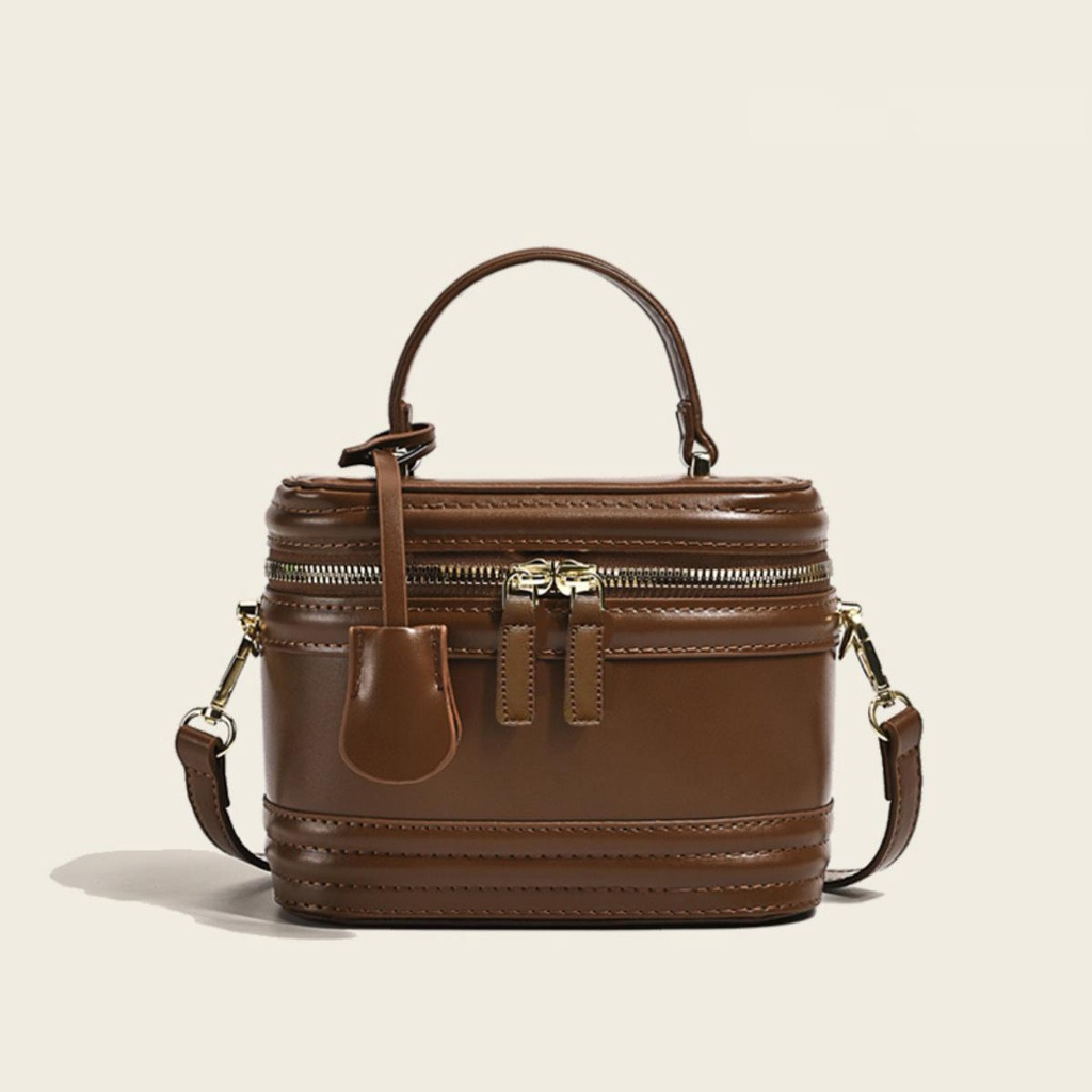 Túi xách nữ túi cốp đeo chéo da trơn sang chảnh