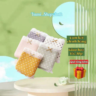 Quần Lót Cotton Nữ 100% cotton thấm hút tốt