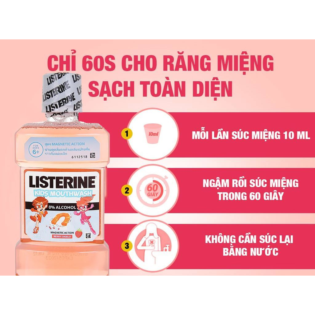 [ĐỦ LOẠI] Nước Súc Miệng Listerine Cool Mint Giúp Răng Trắng Sáng Và Thơm Miệng 750ml/250ml