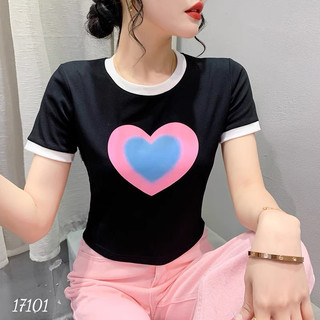 Áo kiểu BIGSIZE Croptop form ôm Tim 17101