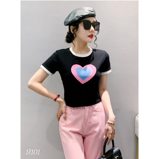Áo kiểu BIGSIZE Croptop form ôm Tim 17101
