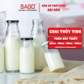 Combo 06 Chai Thủy Tinh CS Nắp Thiếc 200ml , 250ml , 300ml , 500ml | Tùy Chọn Dung Tích