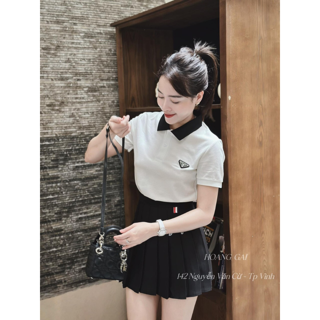 Áo Polo Pra Cá Sấu Thun Cộc Cổ Bẻ Tay Bo Cao Cấp