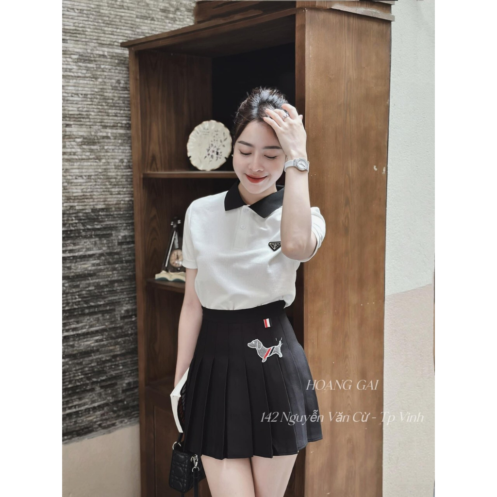 Áo Polo Pra Cá Sấu Thun Cộc Cổ Bẻ Tay Bo Cao Cấp