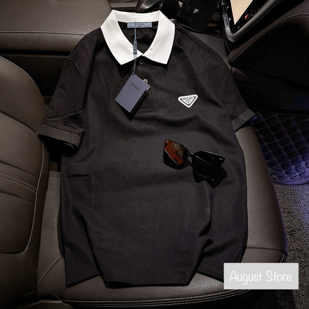 Áo Polo Pra Cá Sấu Thun Cộc Cổ Bẻ Tay Bo Cao Cấp