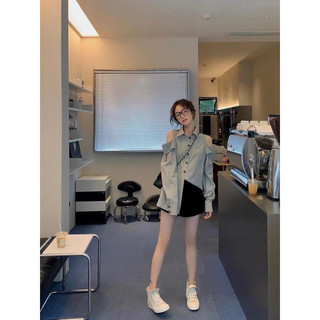 Áo sơ mi kẻ hở vai - 2N.House