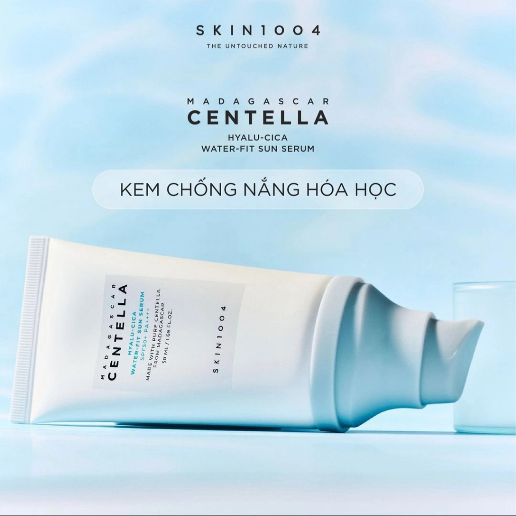 Tinh Chất Chống Nắng Dưỡng Ẩm Chuyên Sâu Skin1004 Madagascar Centella Hyalu-Cica Water-Fit Sun Serum SPF50+ PA++++ 50ml
