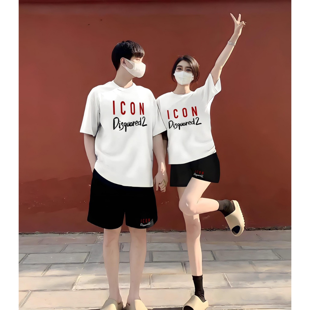 Bộ Thể Thao ICON DSQ Chất COTTON Thoáng Mát, Thời Trang Nam Nữ Thoải Mái Phong Cách TRẺ TRUNG