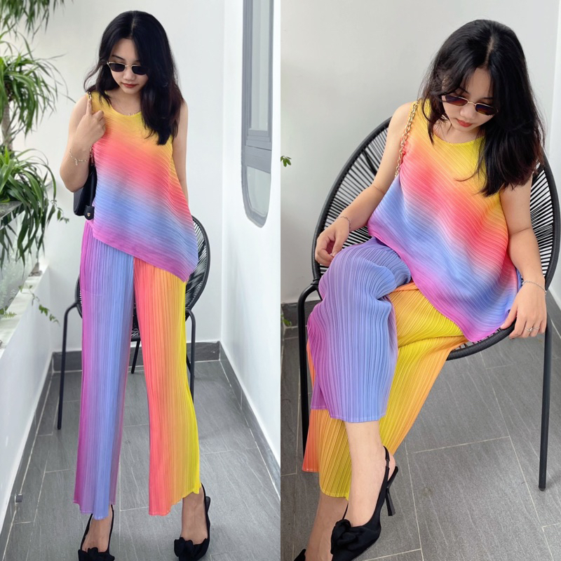 SET Áo Quần LÒ XO CAO CẤP, Áó cọc tay hoặc có tay cùng quần dài tôn dáng với lưng chun mềm mại, sang trọng