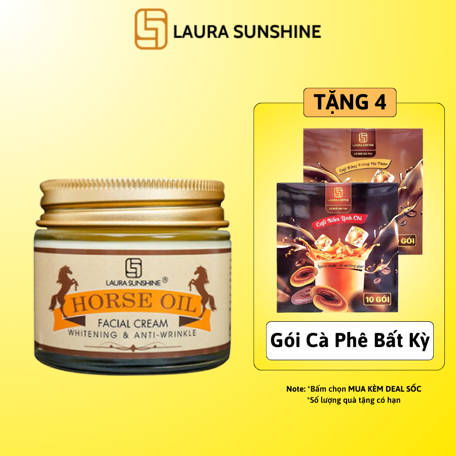 Kem dưỡng da tái tạo và phục hồi da dầu ngựa Laura Sunshine 70g