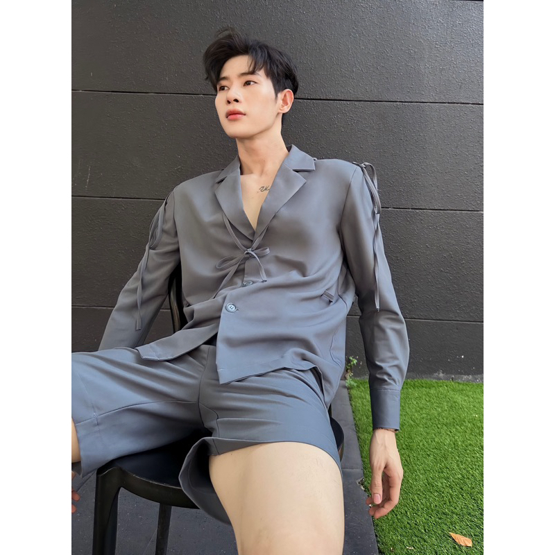 Áo Sơ Mi Giả Vest Chất Liệu Cotton Lạnh Magnus