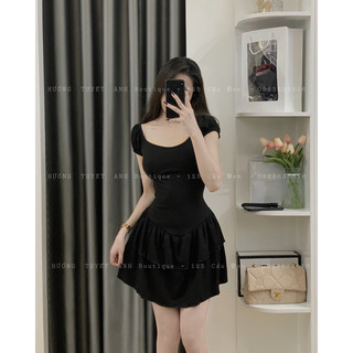 Váy xoè tay con 2 tầng