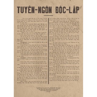 Poster Bản Tuyên Ngôn Độc Lập