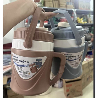 Bình giữ nhiệt,ủ nhiệt phích đá cầm tay mini 2L nhựa Việt nhật