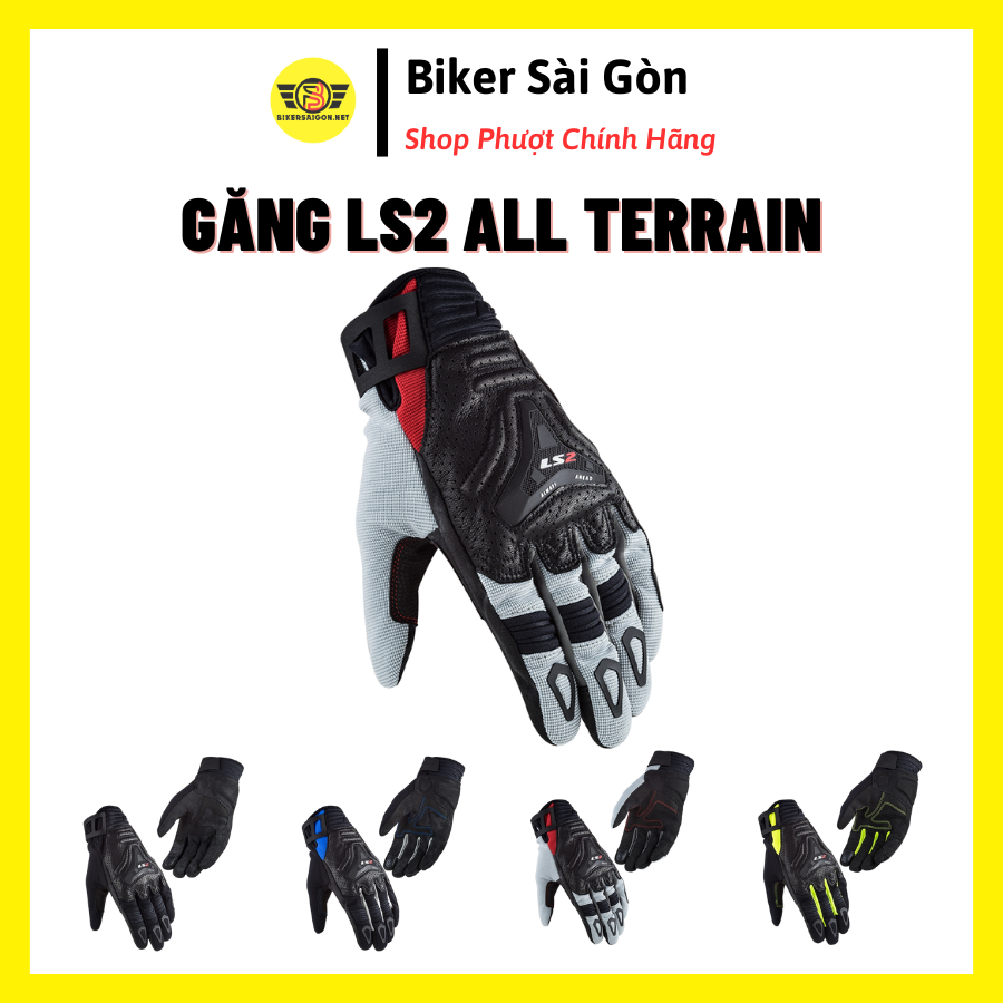 Găng Tay Bảo Hộ Chính Hãng LS2 All Terrain Dài Ngón - BikerSaiGon