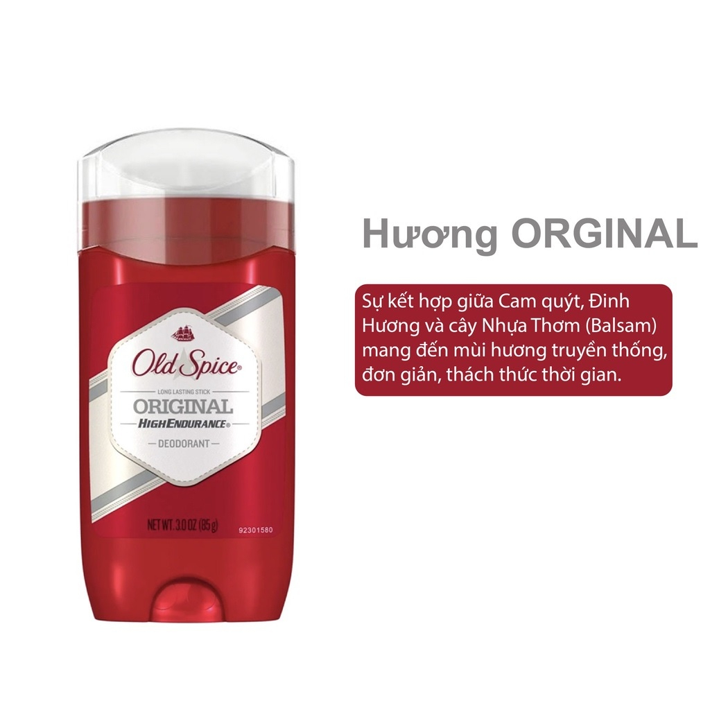 Lăn Khử Mùi Old Spice USA 73g-85g Nhiều Mùi Hương