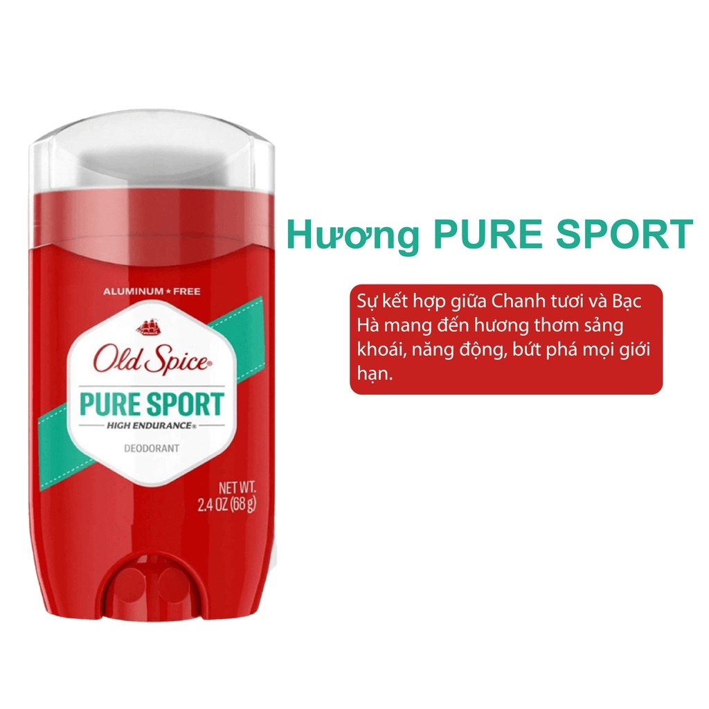 Lăn Khử Mùi Old Spice USA 73g-85g Nhiều Mùi Hương