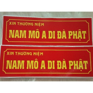 30 DECAL NAM MÔ A DI ĐÀ PHẬT.
