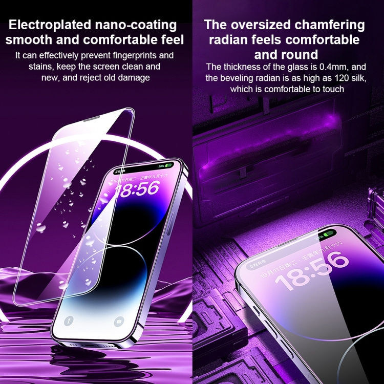 Kính Cường Lực Kingkong iP15  WK WTP-068 Corning 9D Curver HD Trong iP 13Pro 13Promax 14Pro 14Promax Hàng Chính Hãng