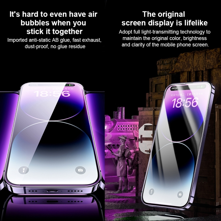 Kính Cường Lực Kingkong iP15  WK WTP-068 Corning 9D Curver HD Trong iP 13Pro 13Promax 14Pro 14Promax Hàng Chính Hãng