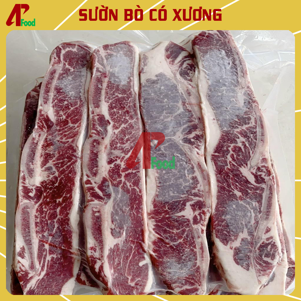 Sườn Bò Có Xương Nhập Khẩu - Cưa Nướng - An Phát - 500GR/1KG