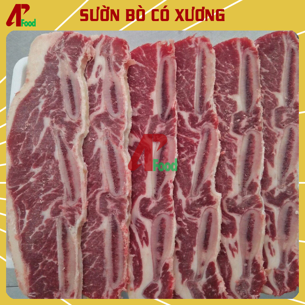 Sườn Bò Có Xương Nhập Khẩu - Cưa Nướng - An Phát - 500GR/1KG