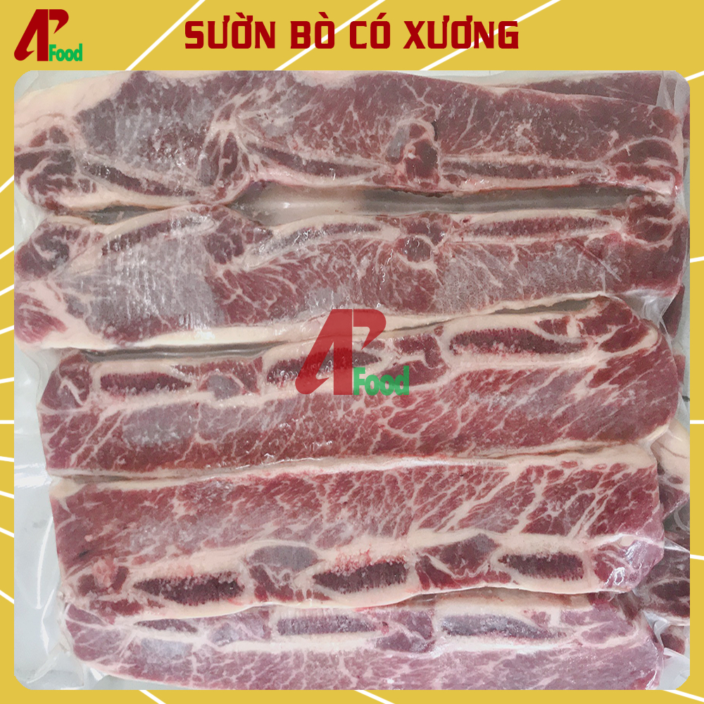 Sườn Bò Có Xương Nhập Khẩu - Cưa Nướng - An Phát - 500GR/1KG