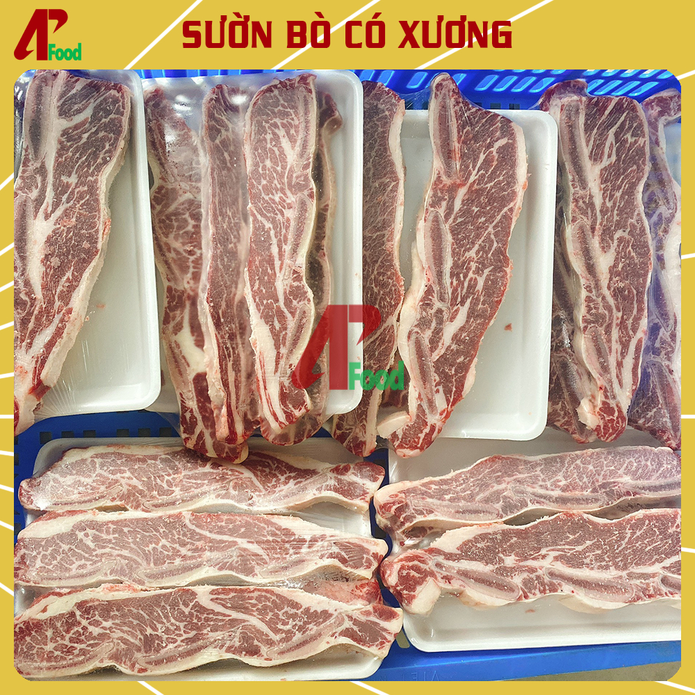 Sườn Bò Có Xương Nhập Khẩu - Cưa Nướng - An Phát - 500GR/1KG