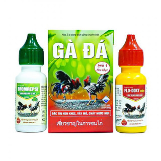 Hen khẹc gà chọi, gà đá hộp gồm 2 lọ x 10ml