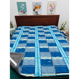 Nệm cuộn đa năng chần gòn vải cotton 100%, trải sàn kiêm nệm trải giường-1M5*2M