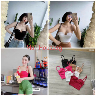Áo 2 dây croptop khoét ngực hình chụp thật z7u
