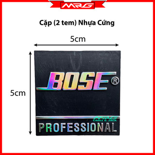 Tem Loa Bose Vuông 5cm nhựa cứng, giá 1 cặp .