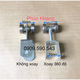 Combo 10 bánh xe mái bạt xếp - U 2 phân - máng 4 phân