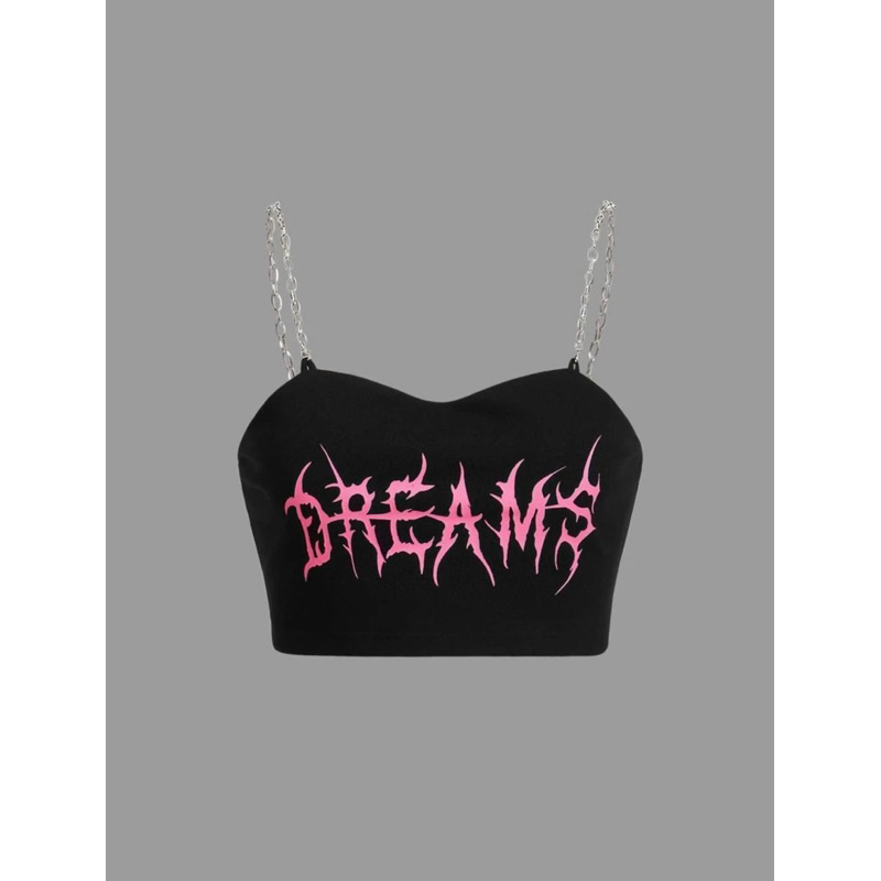 [ORDER SHEIN] Áo Hai Dây Phối Dây Xích