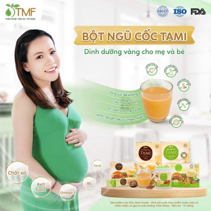 Bột ngũ cốc nảy mầm Tami bột ngũ cốc dinh dưỡng thuần chay ăn kiêng, lợi sữa, eatclean