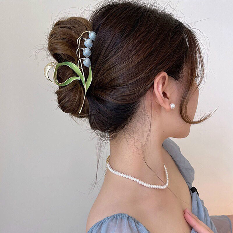 Kẹp tóc hình hoa cho bạn gái